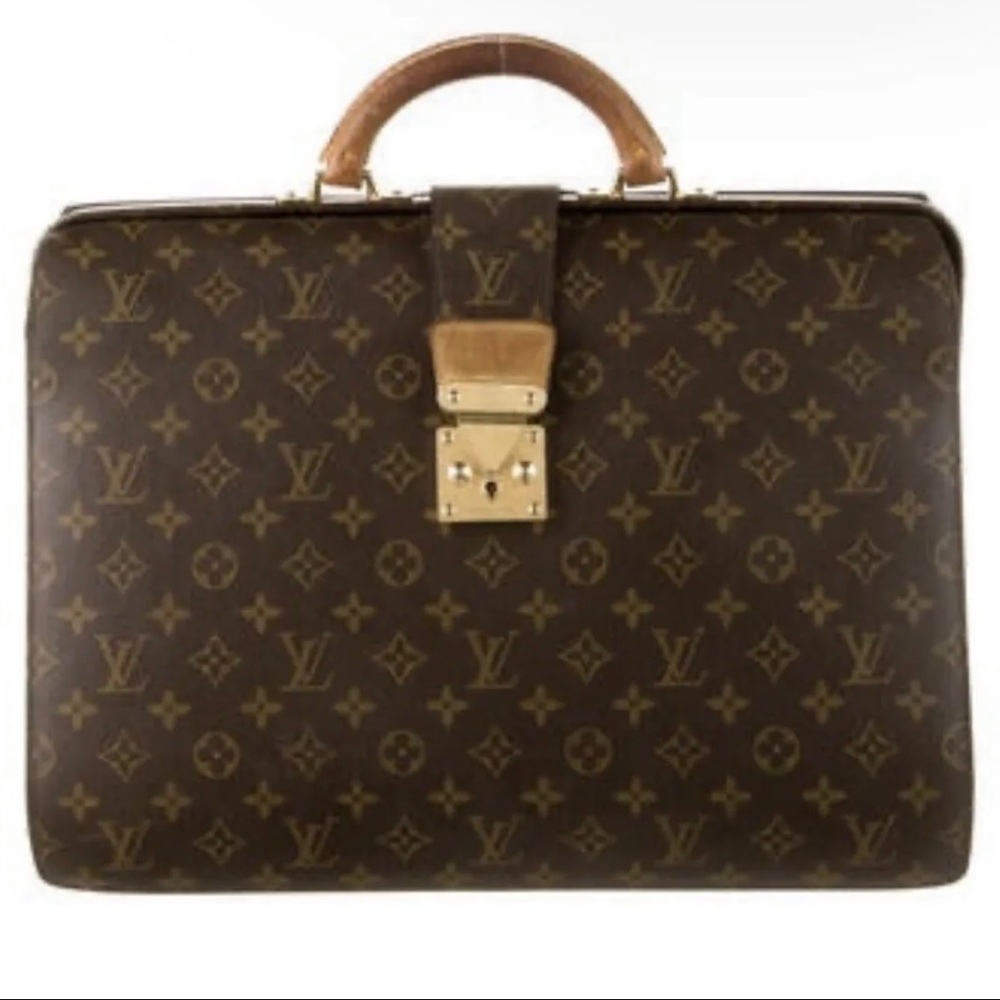 Louis Vuitton Monogram Serviette Fermoir Briefcase